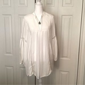 White tunic blouse, Large